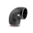 An image of a polyethylene 90 degree electrofusion elbow.
