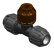 A 3D rendering of a metric poly to copper compression tee.